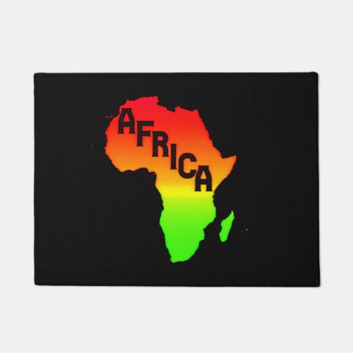 Map of the African Continent      Doormat