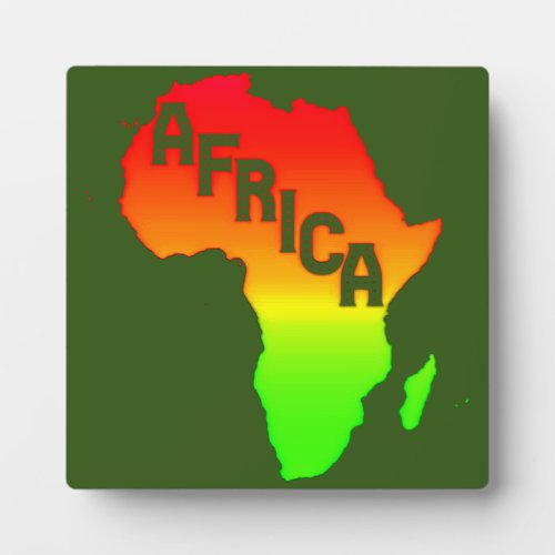 Map of the African Continent      Plaque