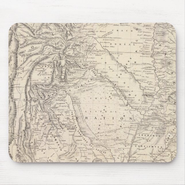 Map of the Argentine Confederation Mouse Pad (Front)