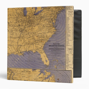 Map of the Atlantic States Binder