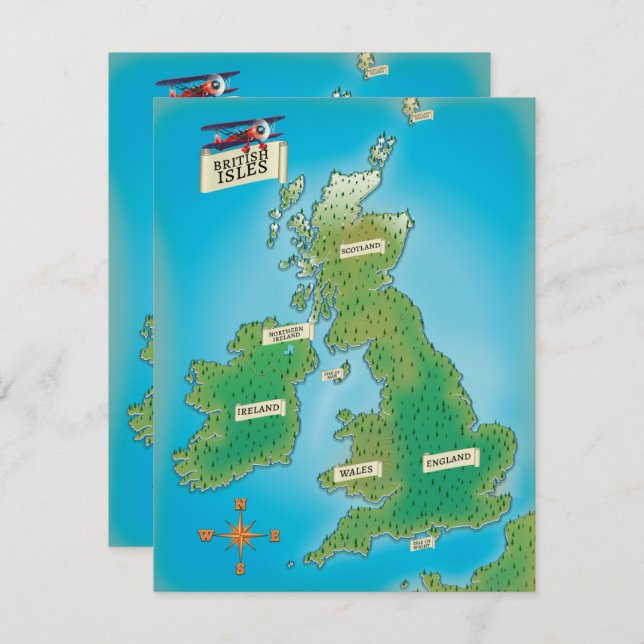 Map of the British Isles (Front/Back)