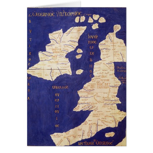 Map of the British Isles, from 'Geographia' Cards (Front)