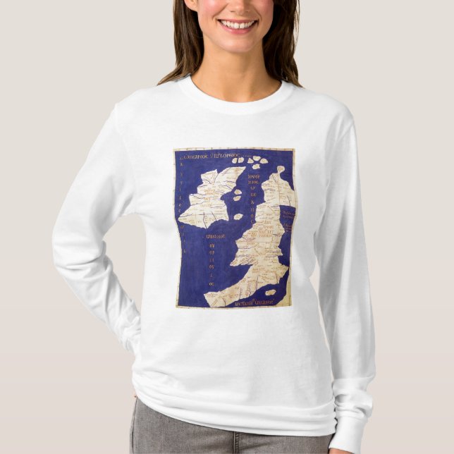 Map of the British Isles, from 'Geographia' T-Shirt (Front)