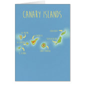 Map of the Canary islands (Front)