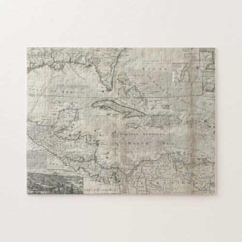 Map of the Caribbean  1715 Jigsaw Puzzle