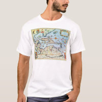 Map of the Caribbean islands T-Shirt
