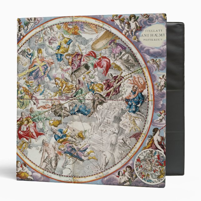 Map of the Christian Constellations as depicted 3 Ring Binder (Front/Inside)