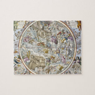 Map of the Christian Constellations as Depicted by Jigsaw Puzzle
