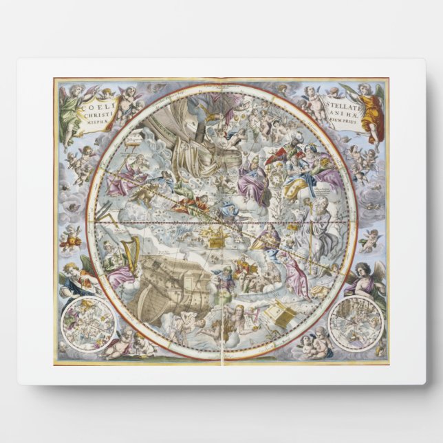Map of the Christian Constellations as Depicted by Plaque (Front)