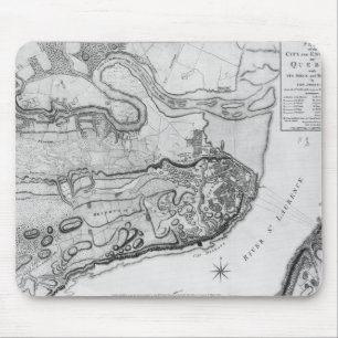 Map of the city and environs of Quebec Mouse Pad