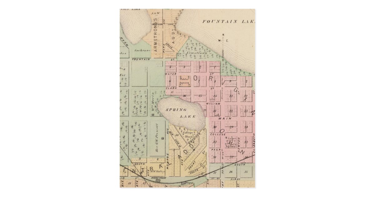 Map of the City of Albert Lea, Minnesota Postcard