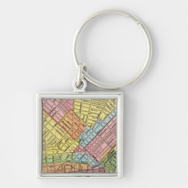 Map of The City of Buffalo Keychain (Front)