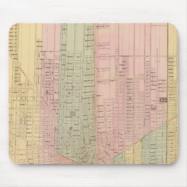 Map of the City of Detroit Mouse Pad (Front)