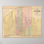 Michigan Railroad Map 1897 Poster | Zazzle