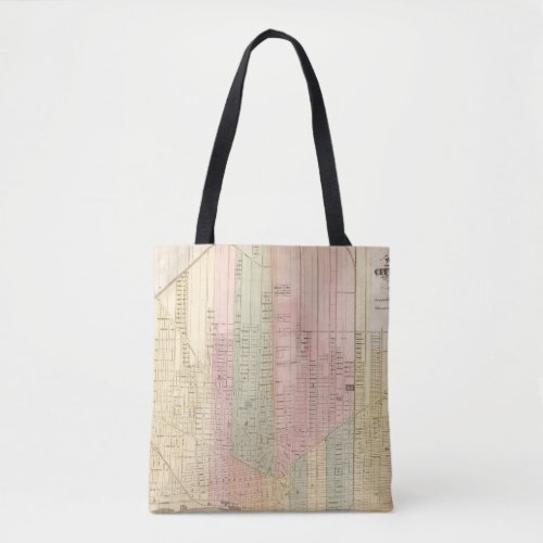 Map of the City of Detroit Tote Bag