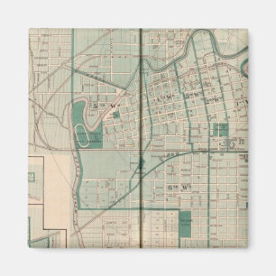 Map of the City of Fort Wayne with Cedarville Magnet