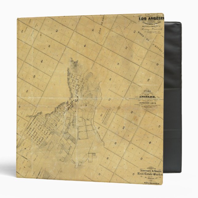 Map Of The City Of Los Angeles Binder (Front/Inside)
