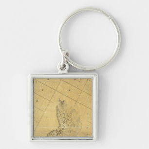 Map Of The City Of Los Angeles Keychain