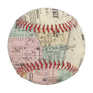 Map of the City of Milwaukee, Milwaukee Co Baseball
