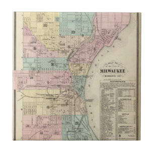 Map of the City of Milwaukee, Milwaukee Co Tile
