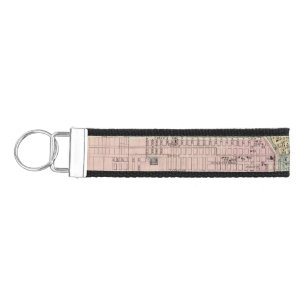 Map of the City of Milwaukee, Milwaukee Co Wrist Keychain