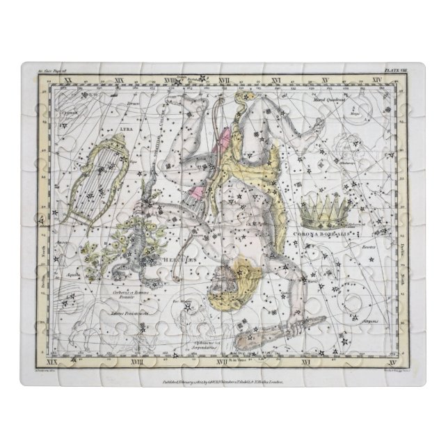 Map of The Constellations Plate VIII Jigsaw Puzzle (Puzzle Horizontal)