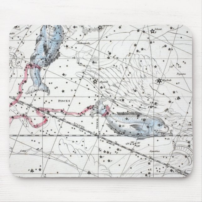 Map of The Constellations Plate XXII Mouse Pad (Front)