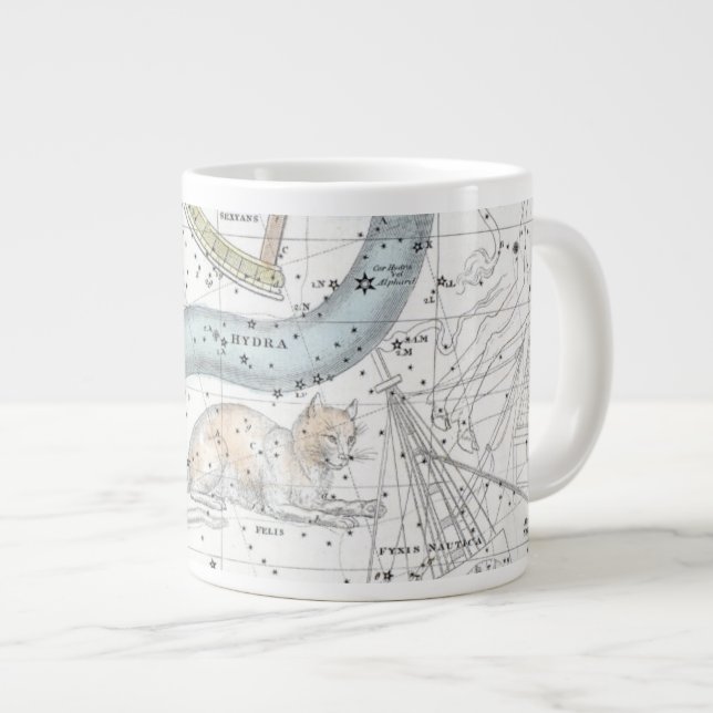 Map of The Constellations Plate XXVI Giant Coffee Mug (Front Right)