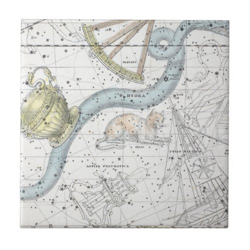 Map of The Constellations Plate XXVI Tile