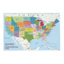 Map of the Continental United States