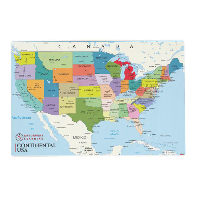 Map of the Continental United States - Map Of The Continental United States Placemat R1244c7fbc5ee4022b11780d9cc2428b0 Zkjfm 644.webp