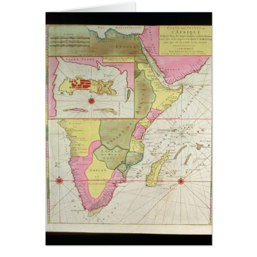 Map of the Countries of Africa Cards (Front)