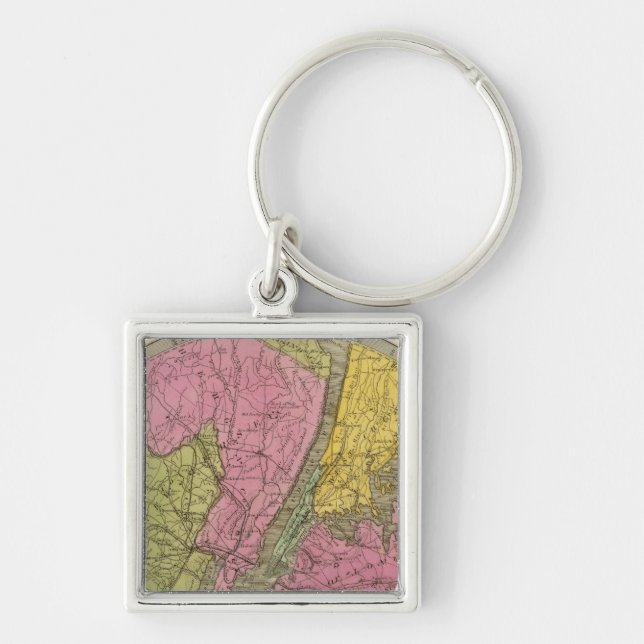 Map of the Country Keychain (Front)