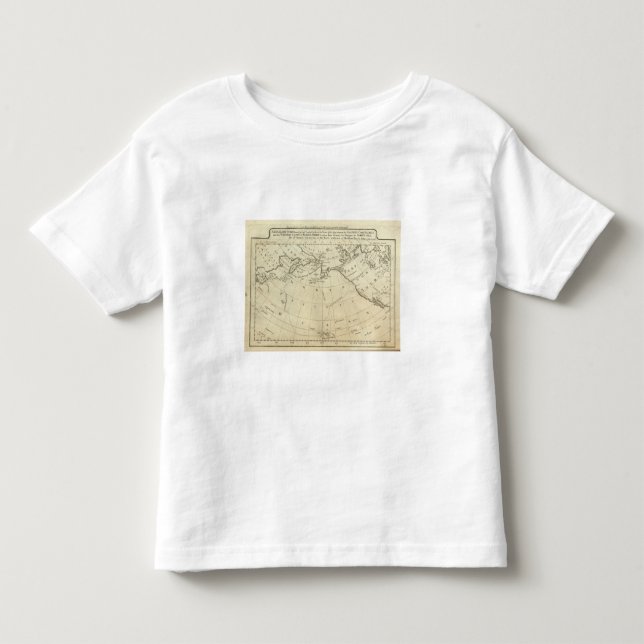 Map of the Discoveries made by Capts Cook & Clerk Toddler T-shirt (Front)