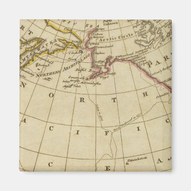 Map of the Discoveries made by Cook and Clerke Magnet (Front)