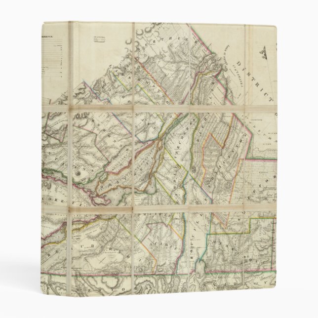 Map of the District of Montreal, Lower Canada Mini Binder (Front/Spine)