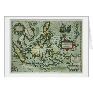 Map of the East Indies, pub. 1635 in Amsterdam (ha