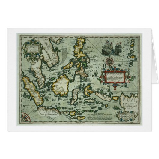 Map of the East Indies, pub. 1635 in Amsterdam (ha (Front Horizontal)