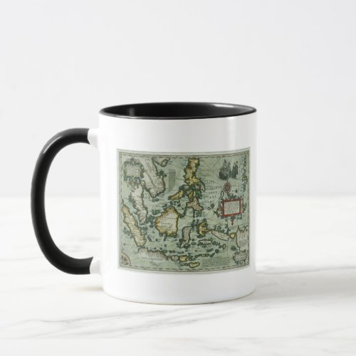 Map of the East Indies pub 1635 in Amsterdam ha Mug