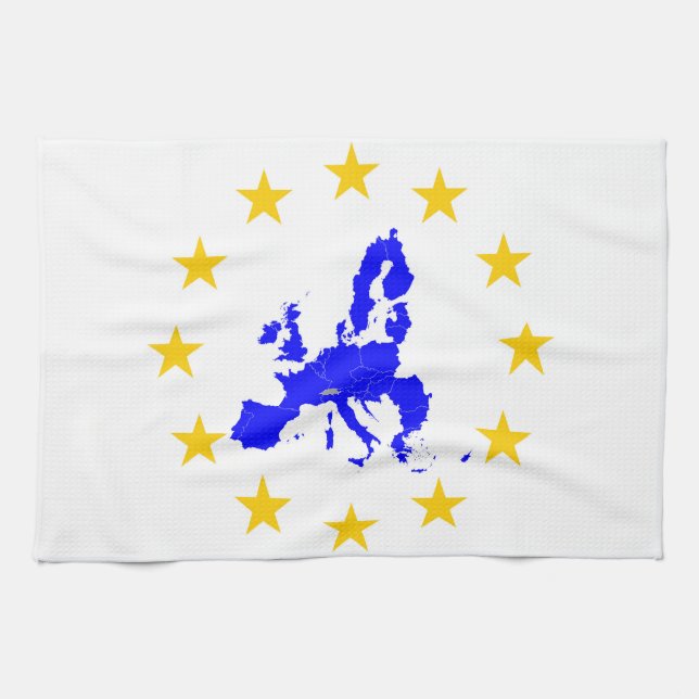 Map of the European Union Towel (Horizontal)