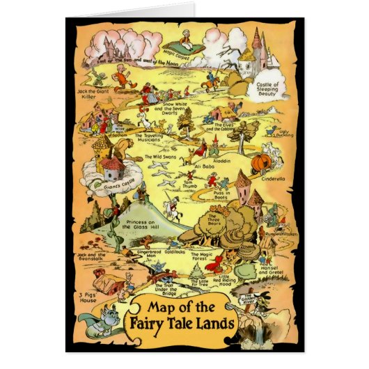 Map of the Fairy Tale Lands Cards (Front)