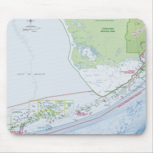 Map of the Florida Keys Mouse Pad