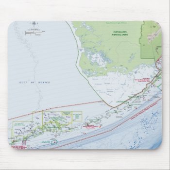Map Of The Florida Keys Mouse Pad by Alleycatshirts at Zazzle