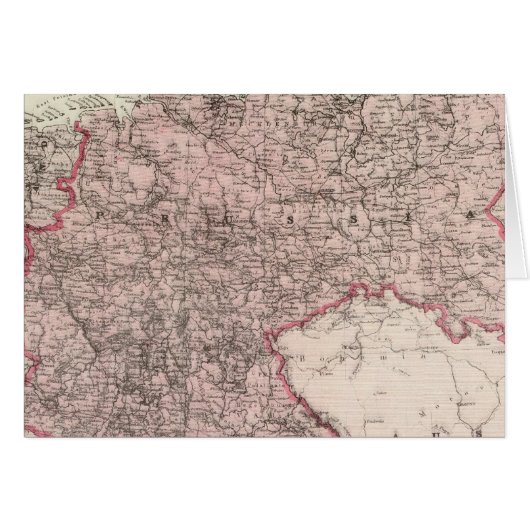 Map of the German Empire Cards (Front Horizontal)