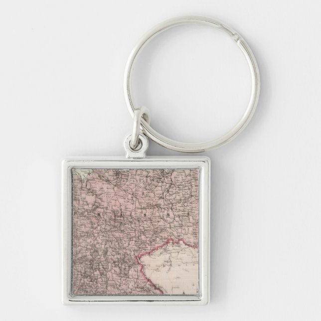 Map of the German Empire Keychain (Front)