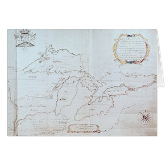 Map of the Great Lakes Cards (Front Horizontal)