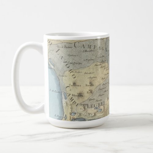 Map of the Gulf of Naples and Surrounding Area Coffee Mug