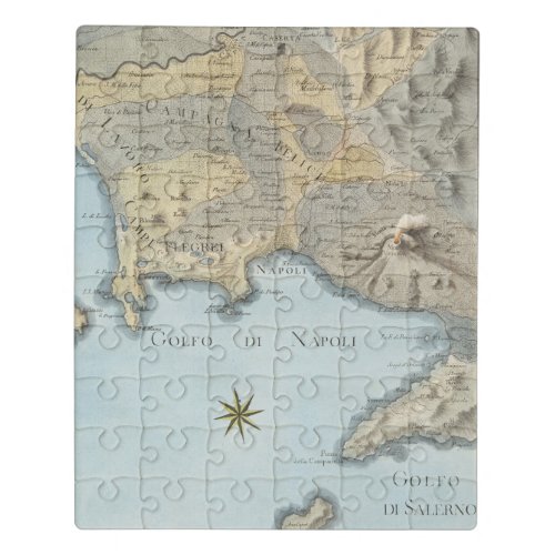 Map of the Gulf of Naples and Surrounding Area Jigsaw Puzzle