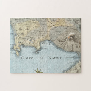 Map of the Gulf of Naples and Surrounding Area Jigsaw Puzzle
