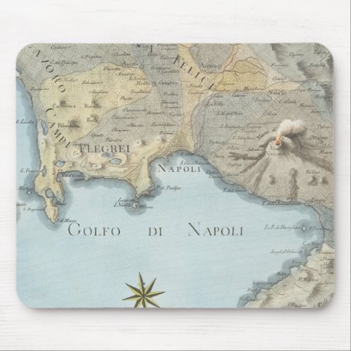 Map of the Gulf of Naples and Surrounding Area Mouse Pad